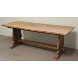 A Burr Elm Refectory Table