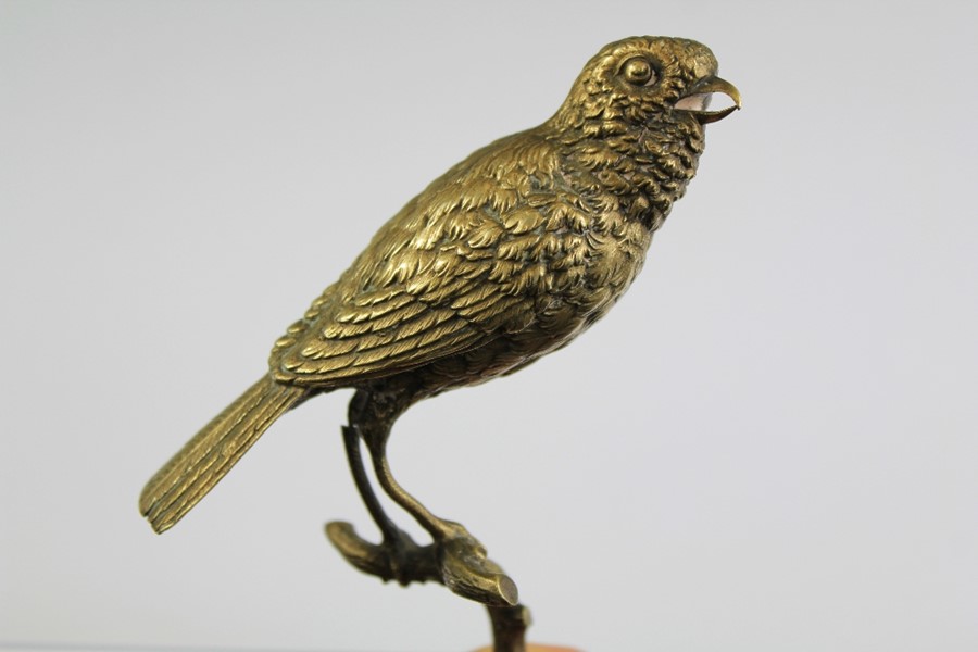 A Victorian Brass Bird Finial - Image 2 of 2