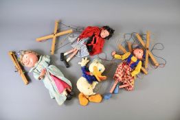 A Collection of Eight Vintage Pelham Puppets