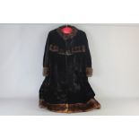 A Vintage Sheared Black Mink Coat