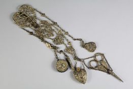 Victorian Silver Hallmarked Chatelaine