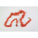 An Antique Natural Red-Coral Necklace