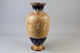 An Antique Royal Doulton Baluster Vase