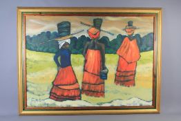 Penny Baillie Oil on Canvas Depicting Xhosa Women