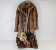 A Full Length Beaver Fur Coat