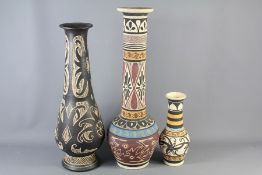 Three Malaysian Ceramic Vases