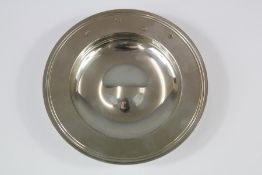 A Silver Miniature Armada Dish