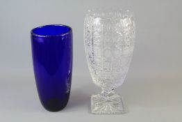 20th Century German Cut Glass Vase