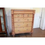 A Large Vintage Pine Chest of Drawers