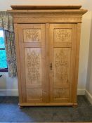 Antique Dutch Pine Wardrobe