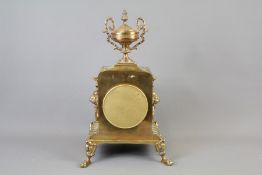 A Mid 19th Century French Gilt/Brass Mantle Clock