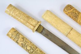 A Japanese Ivory Tanto (Dagger)