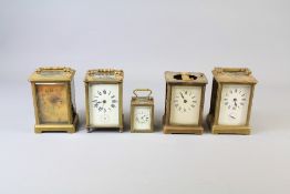 A Quantity of Brass Carriage Clocks