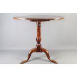 Antique Oak Circular Occasional Table