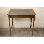 A Victorian Inlaid Mahogany Writing Table
