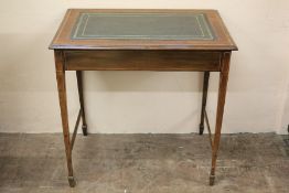 A Victorian Inlaid Mahogany Writing Table