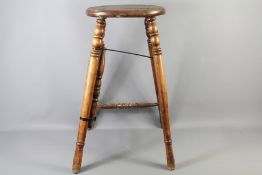 A 19th Century Mahogany Bar Stool