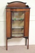 An Edwardian Bow-Fronted Inlaid Display Cabinet