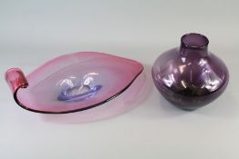 Three Italian Mid-Century Art Glass Bowls