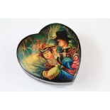 20th Century Hand Painted Russian Box