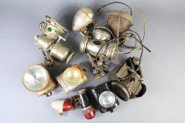 A Collection of Miscellaneous Bicycle Lamps