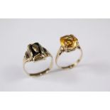 A 9ct Yellow Gold Citrine Ring