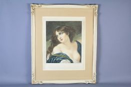 Y.G Stevenson A Coloured Lithograph of a Young Woman