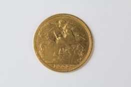 An Edward VII Full Gold Sovereign