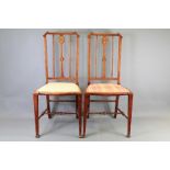 A Pair of Dainty Edwardian Occasional Chairs