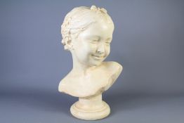 A Plaster Bust of a Young Girl
