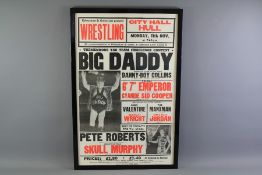 Wrestling Interest. An Original Big Daddy (Shirley Crabtree) Poster