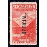 Officials: 1907-11 5/- deep red Mint, fine.