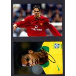 Footballers, all autographed on 6" x 4" colour photos,