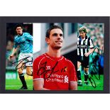 Football: 10 autographed 15 x 10 cm colour photos.