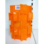 ORANGE PERSPEX RETRO LAMPSHADE