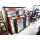 6 GLAZED WALL HANGING COLLECTORS DISPLAY CABINETS