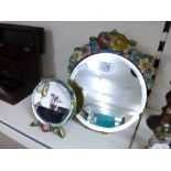 2 BARBOLA MIRRORS, 26 & 16 CMS HIGH