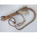 LEATHER WHIP 2.4 METRES LONG