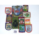 QUANTITY OF VARIOUS CLOTH BADGES