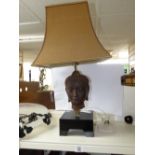 TABLE LAMP WITH BUDDHA HEAD