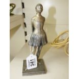 METAL FIGURE 'THE LITLE FOUTEEN-YEAR-OLD DANCER' RAC TO BASE 20 CMS HIGH