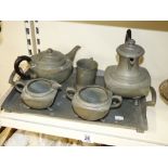 PEWTER TEA & COFFEE SET