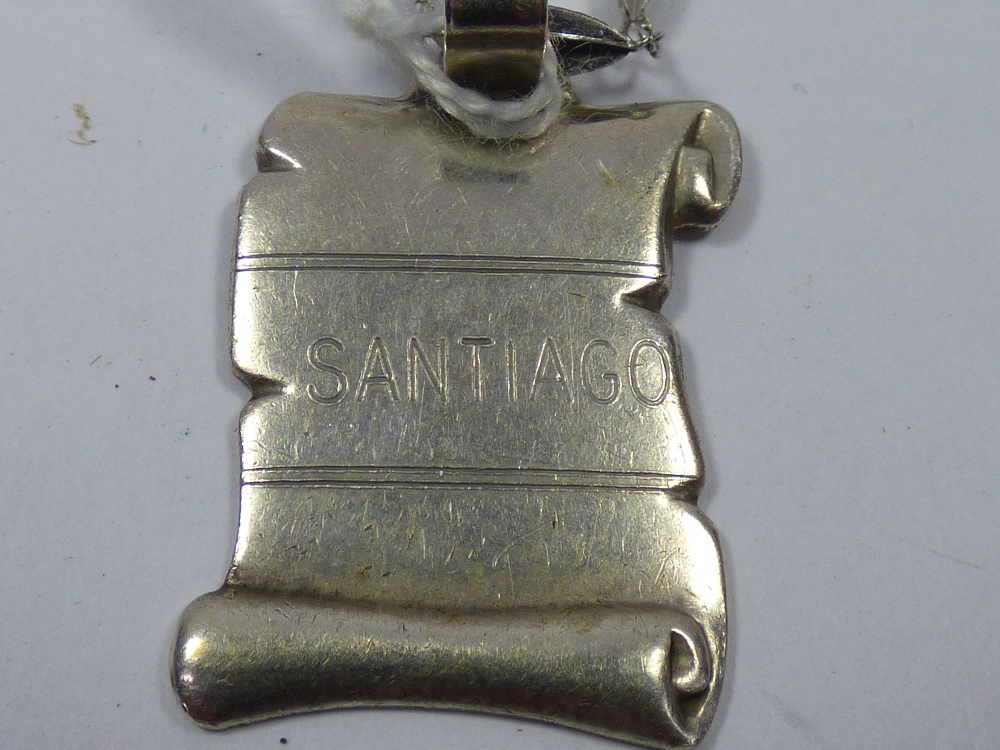 SANTIAGO PENDANT & CHAIN MARKED 925 - Image 2 of 2