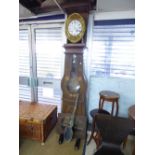REMBOLTE CLOCK IN PAINTED CASE HEIGHT 230 CMS
