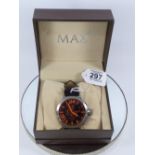 BOXED MAX GENTLEMANS WATCH