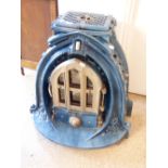 BLUE ENAMEL WOOD BURNER