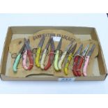 FABRICATION FRANCAISE, VINTAGE PENKNIFE DISPLAY ON ORIGINAL CARD