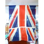 VINTAGE MILITARY UNION FLAG, 110 X 230 CMS