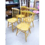 4 WOODEN KITCHEN CHAIRS