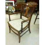 EDWARDIAN ARMCHAIR WITH INLAY